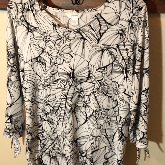 CJ Banks floral blouse - Picture 5 of 7